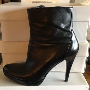 Black Platform ankle boots